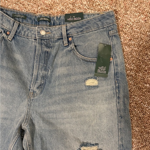 Wild Fable NWT Women 14 Short Bermuda High Rise Distressed - Picture 2 of 6